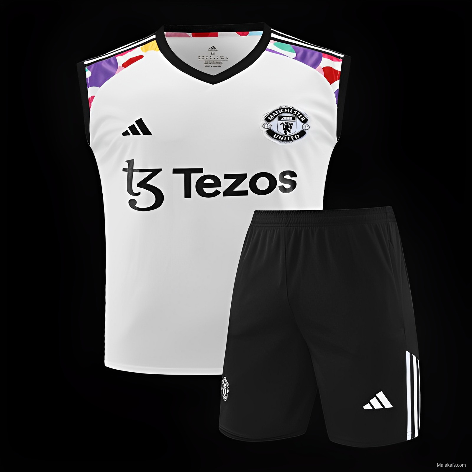 24/25 Manchester United White Vest Jeresy+Shorts