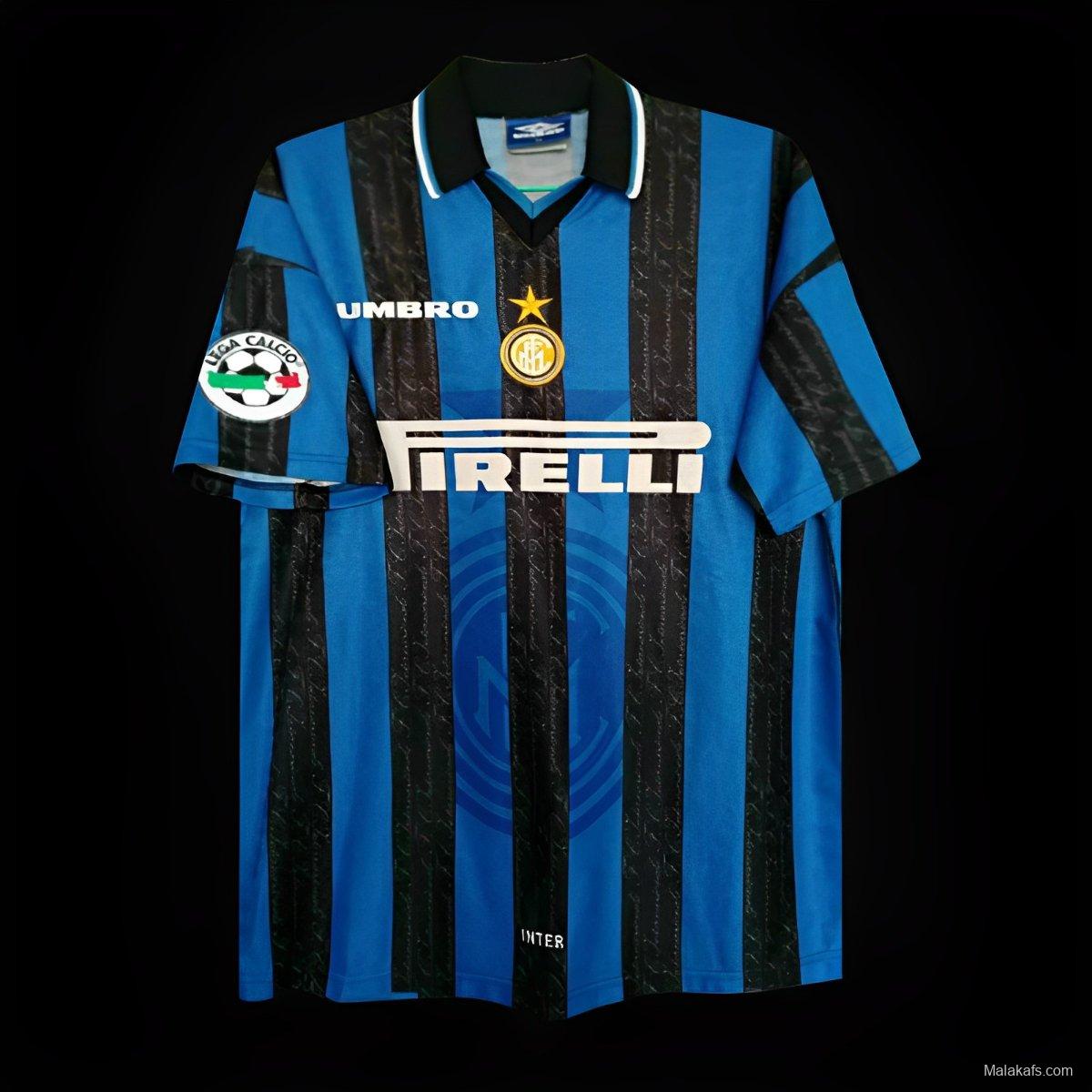 Retro 97/98 Inter Milan Home Jersey With Patch