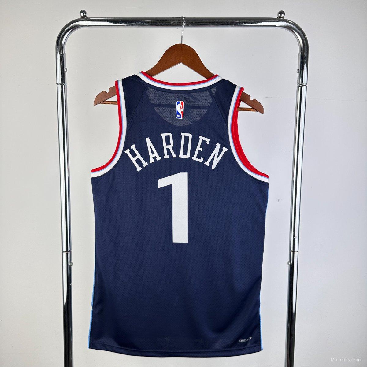 Los Angeles Clippers Harden #1 2024/25 Icon Edition Jersey