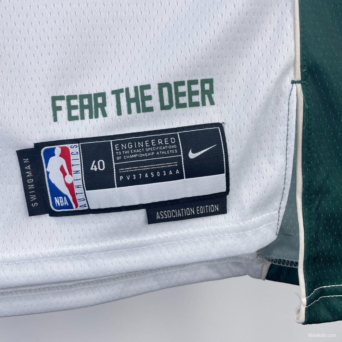 Milwaukee Bucks Damian Lillard #0 2023/24 Association Edition Jersey