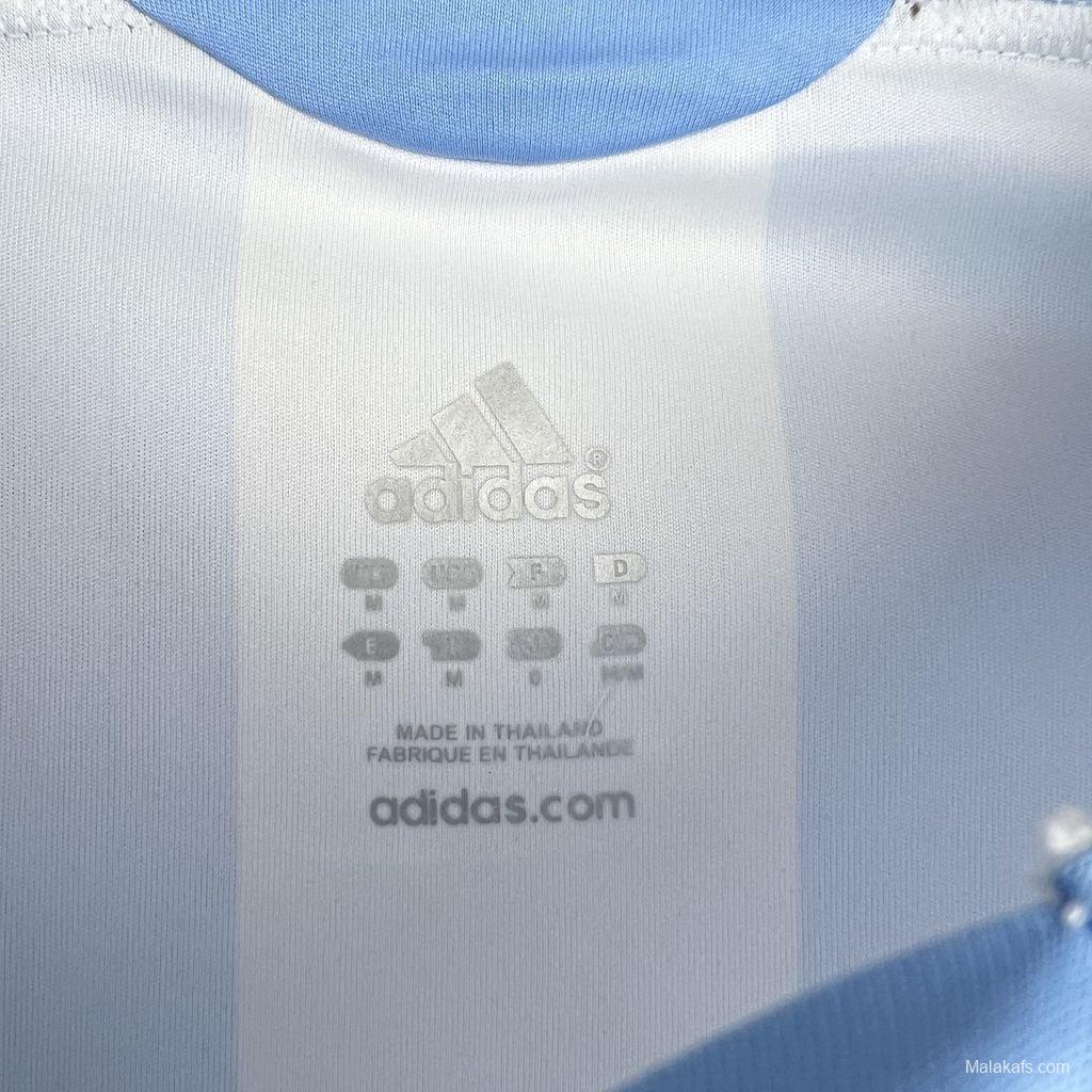 Retro 2006 Argentina Home Long SLeeve Jersey