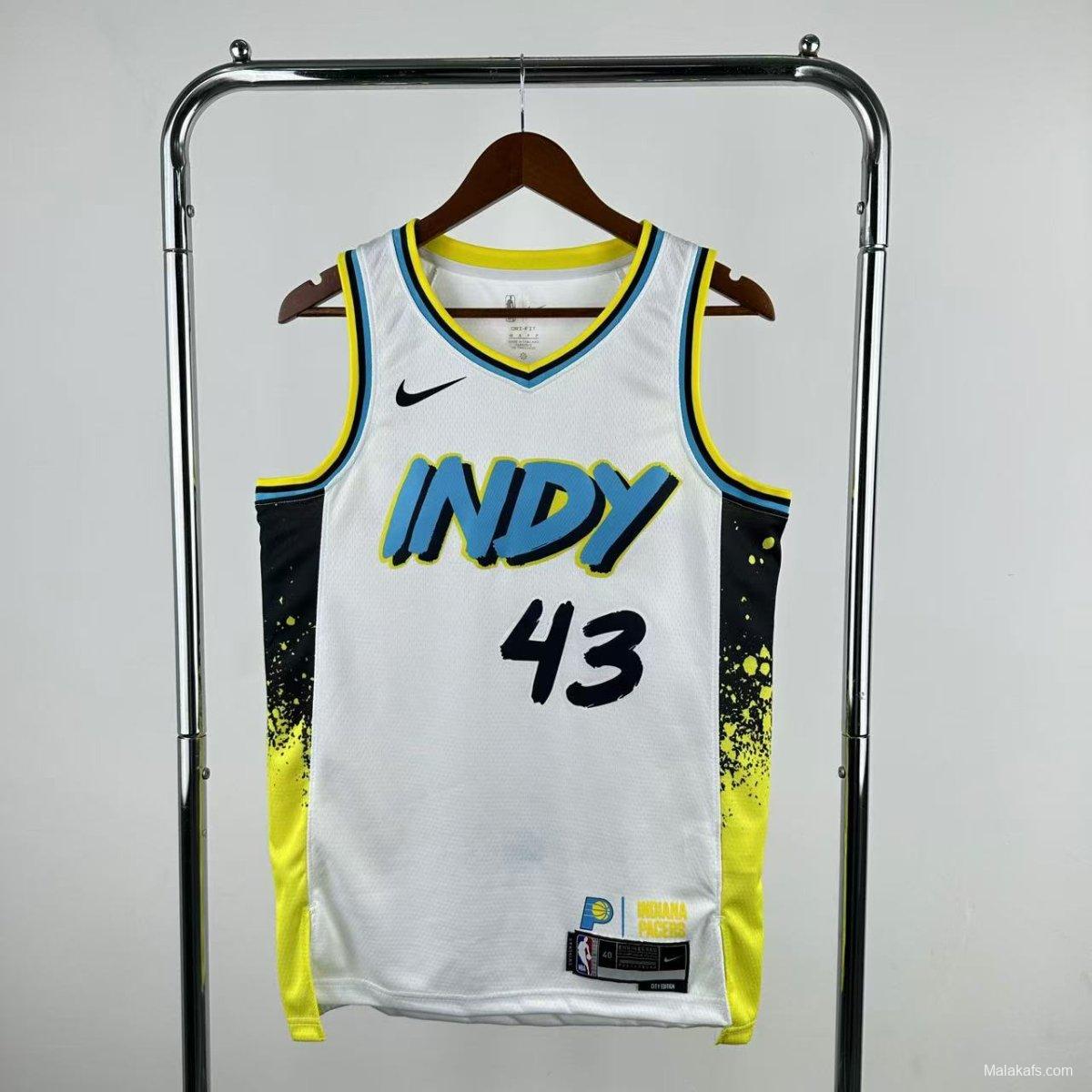 Indiana Pacers Siakam #43 2024/25 City Edition Jersey