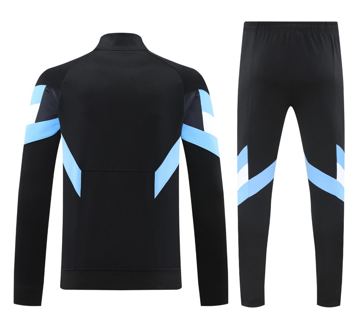 24/25 Argentina Black Full Zipper Jacket +Long Pants