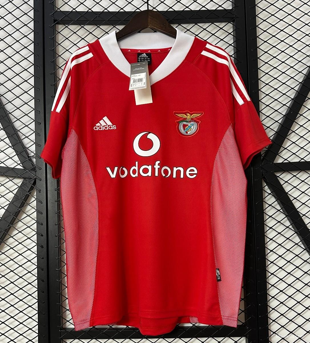 Retro 02/03 Benfica Home Jersey