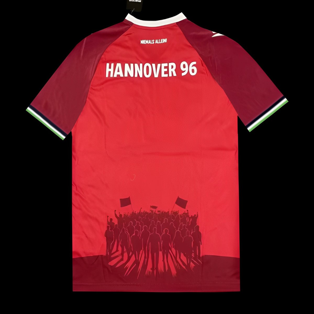 25/26 Hannover 96 Red with Vertical Stripe Pattern Jersey