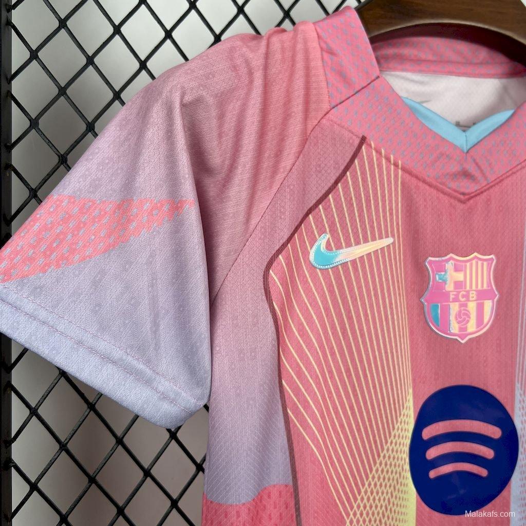 25/26 Kids Barcelona Pink Special Jersey