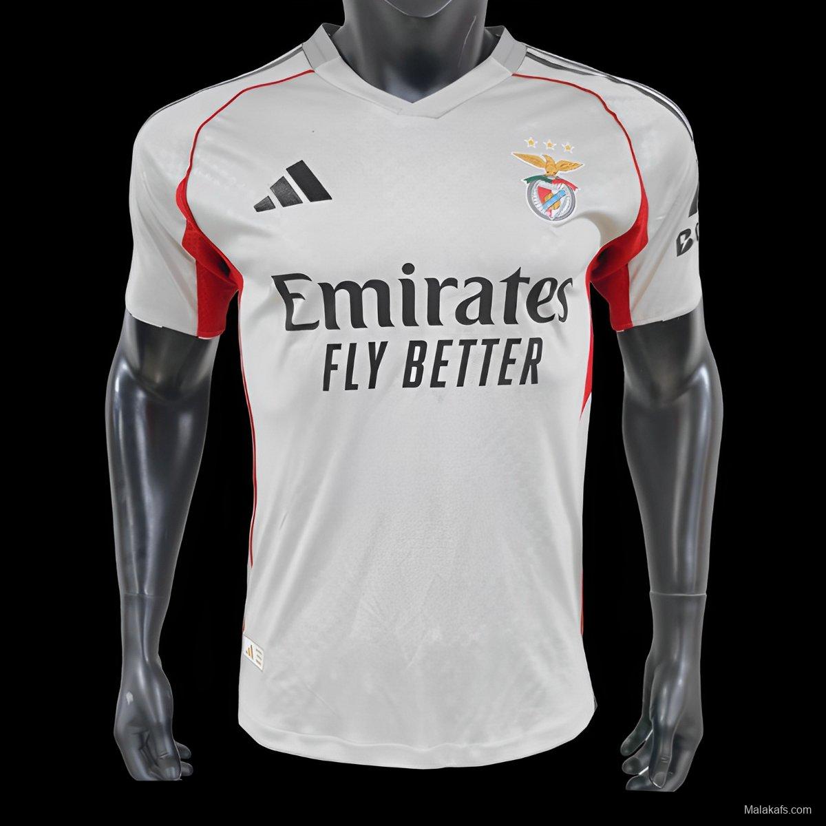 Player Version 25/26 Benfica Away Jersey