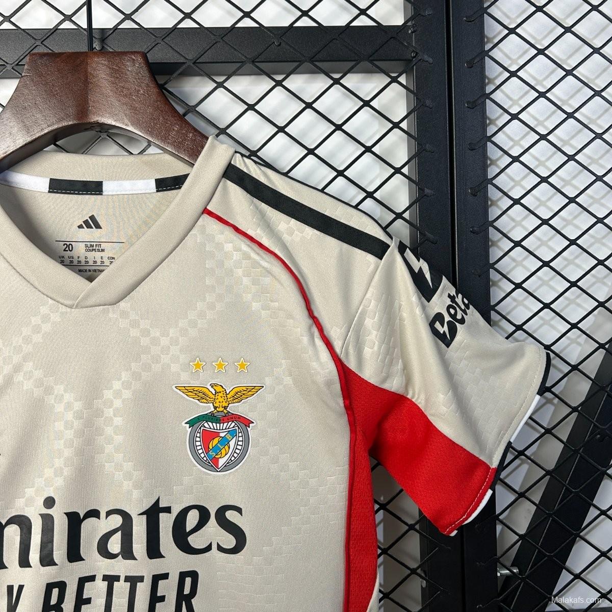 25/26 Kids Benfica Away Jersey