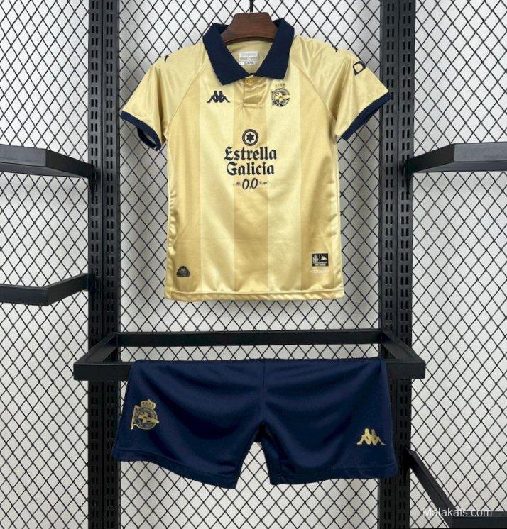 2025/26 KidsDeportivo De La Coruna 25th Anniversary Edition Kit