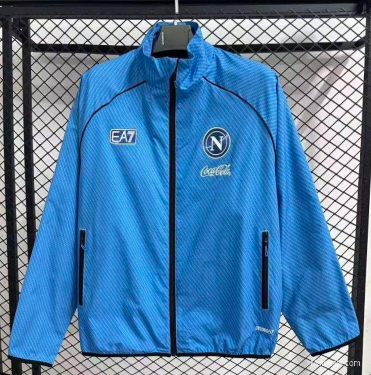 25/26 Napoli Blue Full Zipper Windbreaker