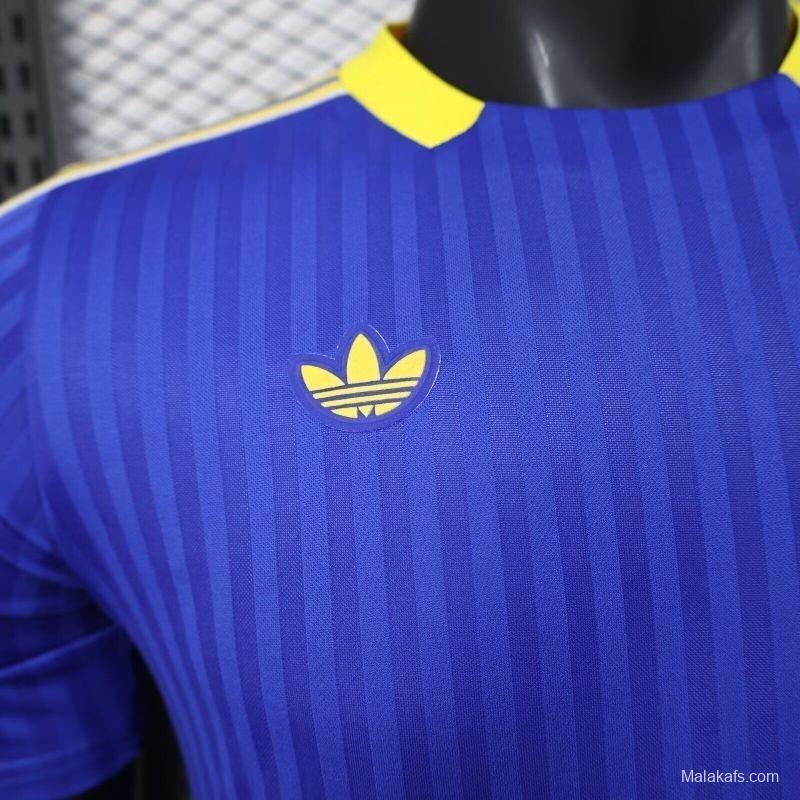 Player Version 25/26 Boca Juniors Adidas Original Terrace Icons Blue Jersey
