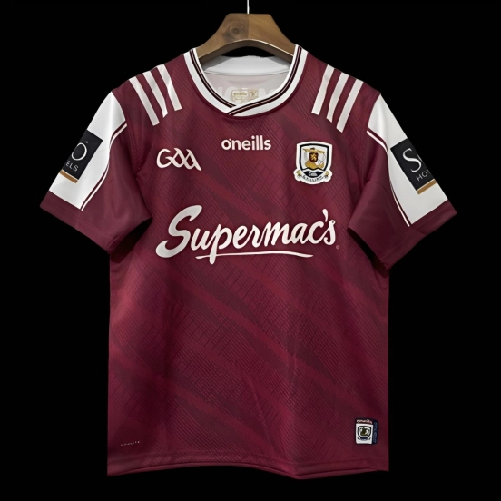 25/26 Galway GAA Maroon with White Trim Home Jersey
