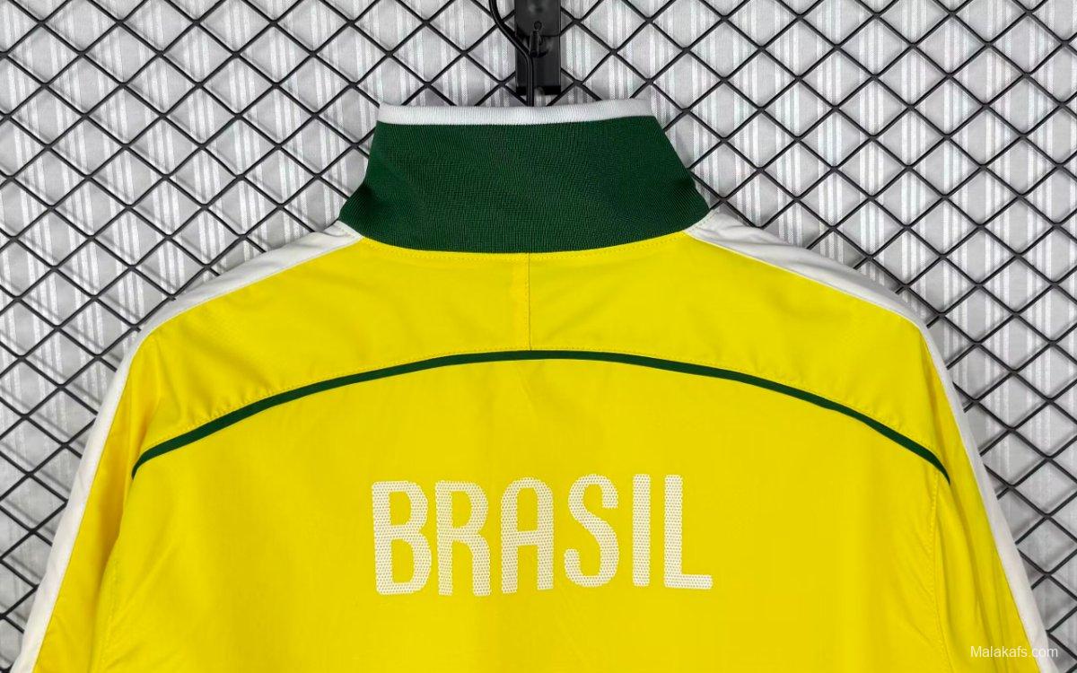 Retro 2010 Brazil Home Windbreaker