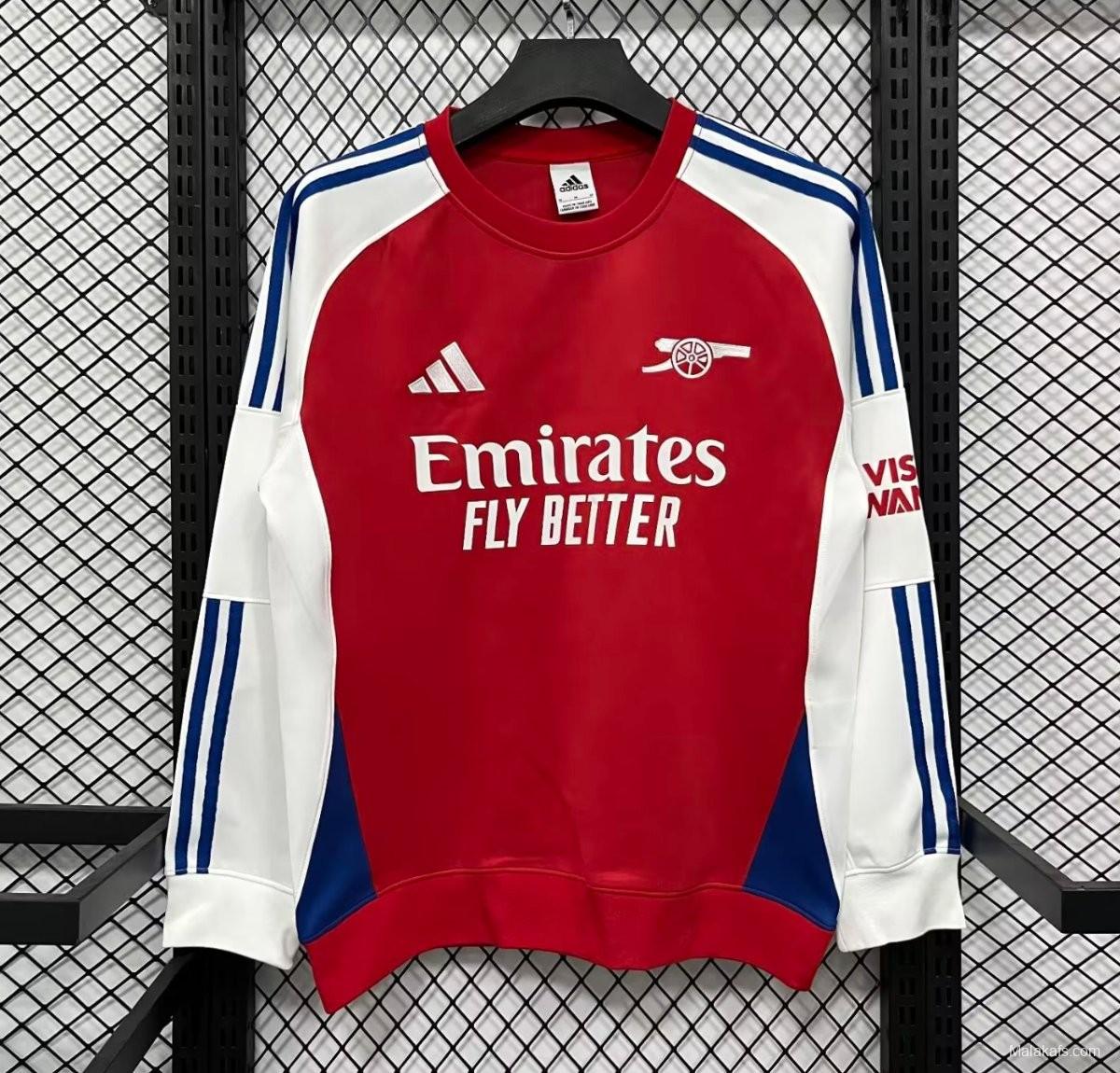 25/26 Arsenal FC Home Long Sleeve Training Sweatshirt