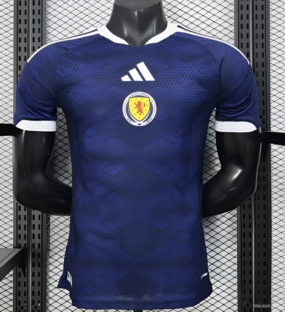 2026 Player Version  Scotland Home Navy Blue  Jersey
