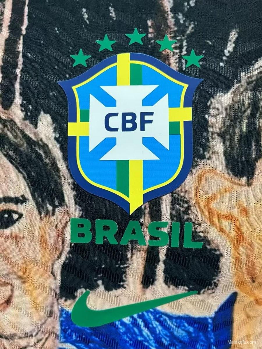 Player Version 2026 Brazil Blue with Marta & Mia Hamm Portrait Jersey