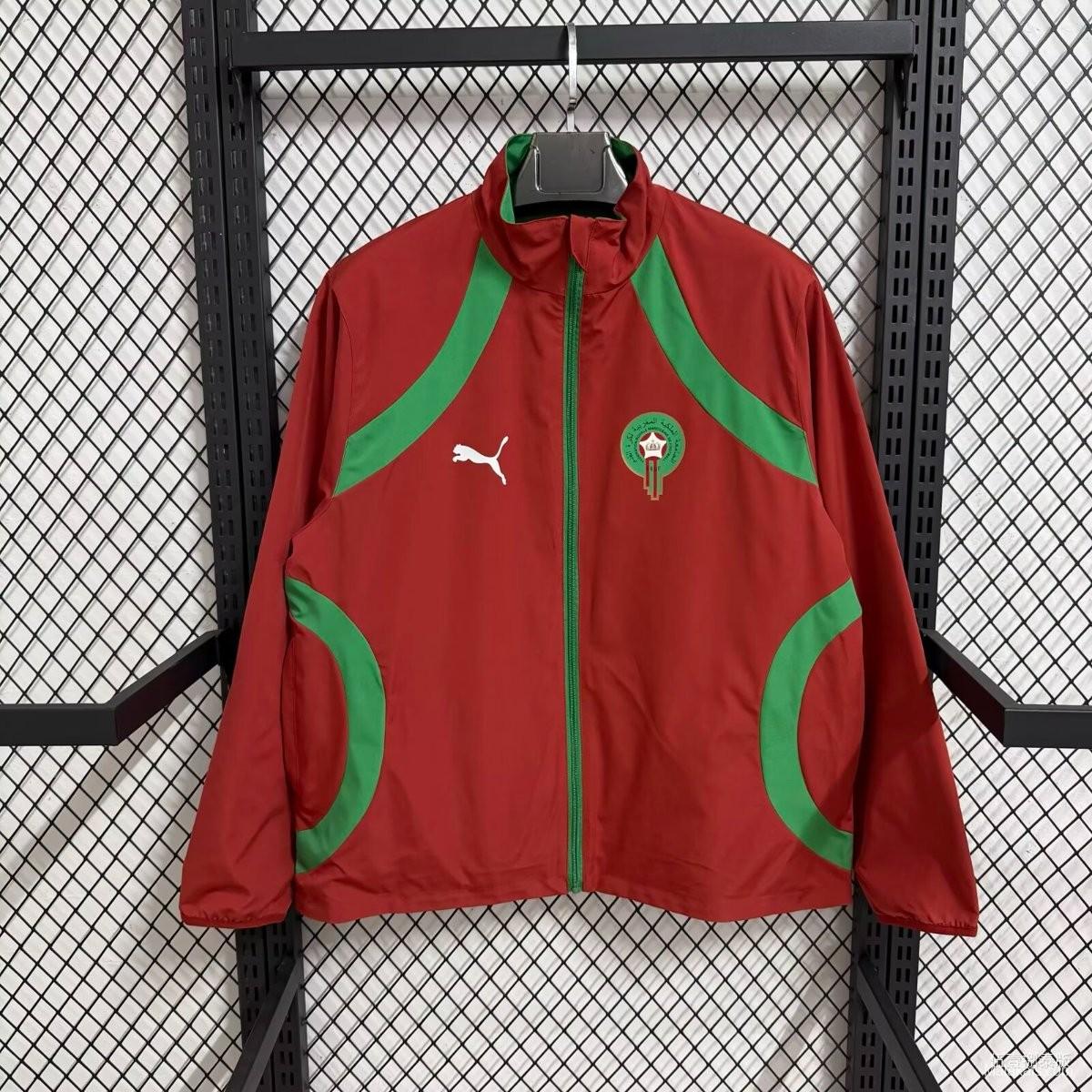 2026 Morocco Wine Full Zipper Windbreaker