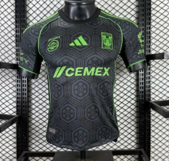 Player Version 25/26 Tigres UANL Adidas Third / Special Edition Black Jersey