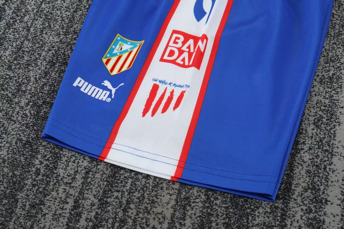 Retro 96/97 Kids Atletico Madrid Home Jersey