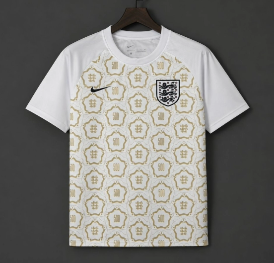 2026 England Women's 500th Game White Special Edition Training Jersey