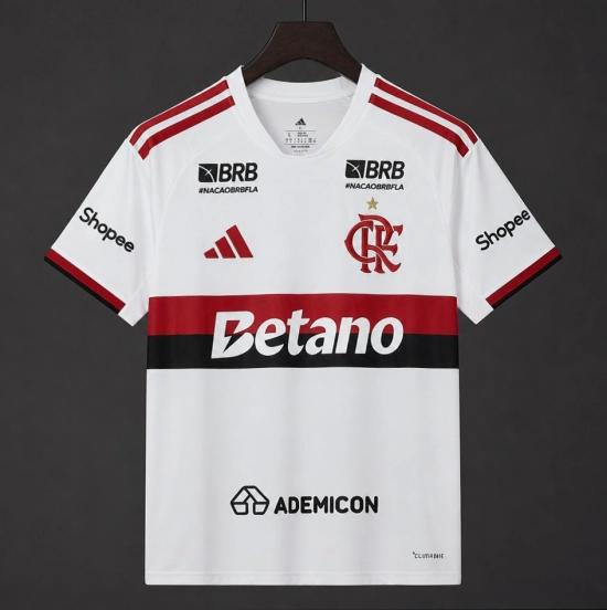 26/27 Flamengo Away Jersey With Full Sponsor