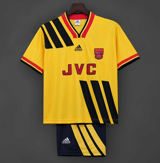 Retro 1993/94 Kids Arsenal Yellow & Black Away Jersey