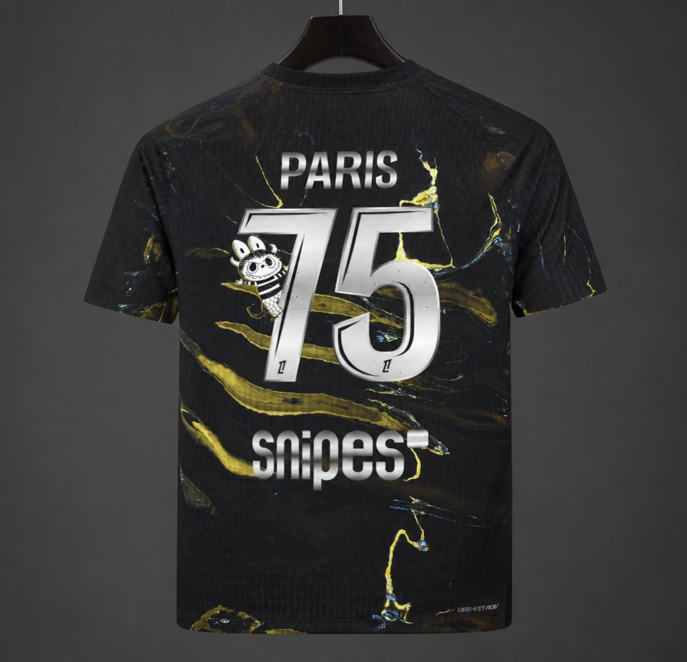 25/26 PSG Jordan Night Edition Jersey With Paris 75 Labubu Printing