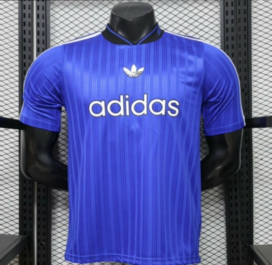 Player Version 2026 Adidas Originals Retro Style Royal Blue Stripe Football Jersey
