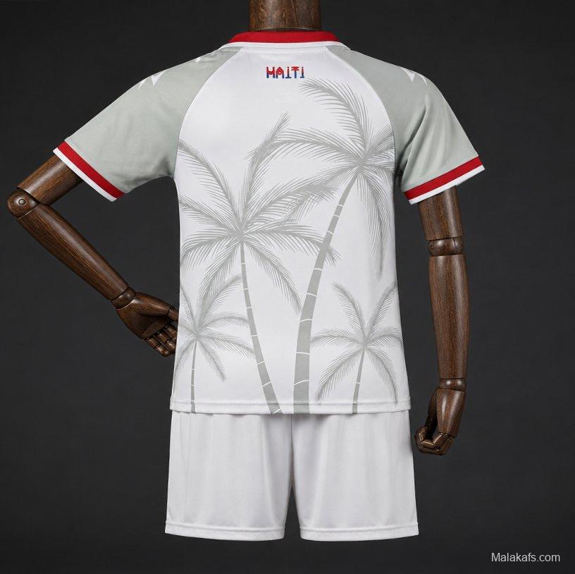 2026 Kids Haiti World Cup Third White Jersey