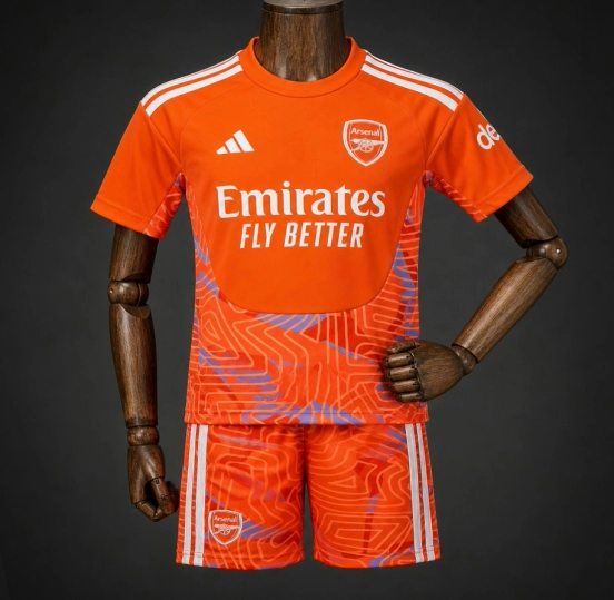 26/27 Kids Arsenal Goalkeeper Orange Jersey