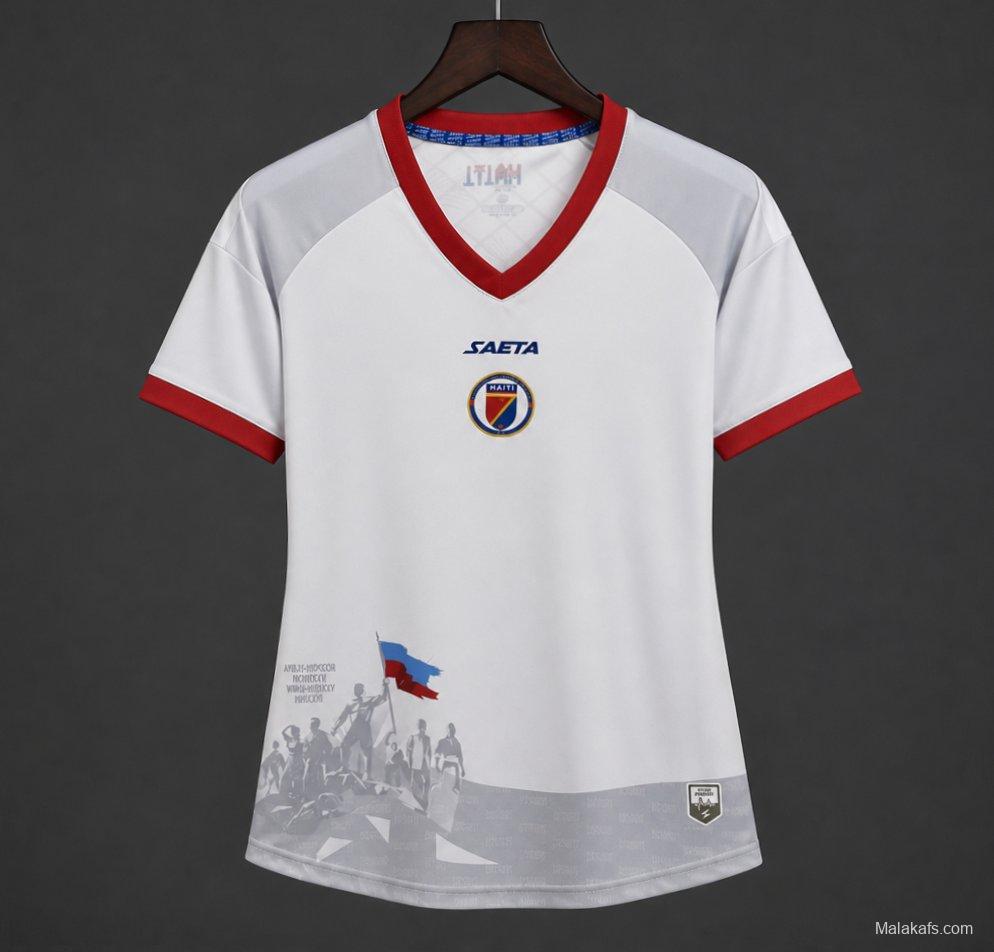 2026 Women Haiti Away White Jersey