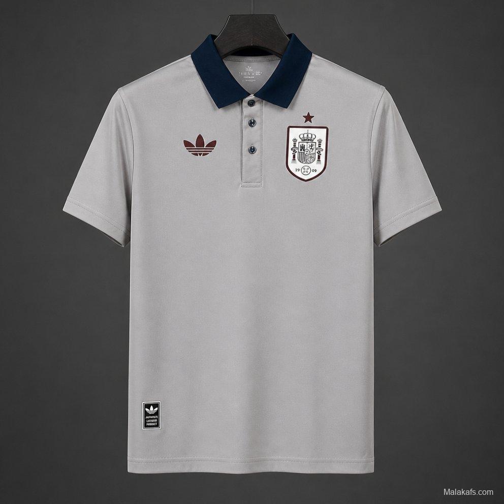 2026 Spain Grey POLO Jersey