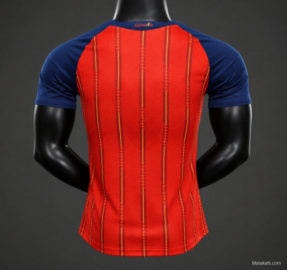 2 Star Player Version 2026 Spain Home Jersey With Champion Patch
