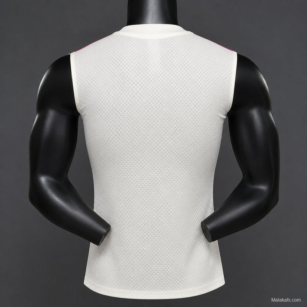 26/27 Real Madrid White with Pink Vest Jersey