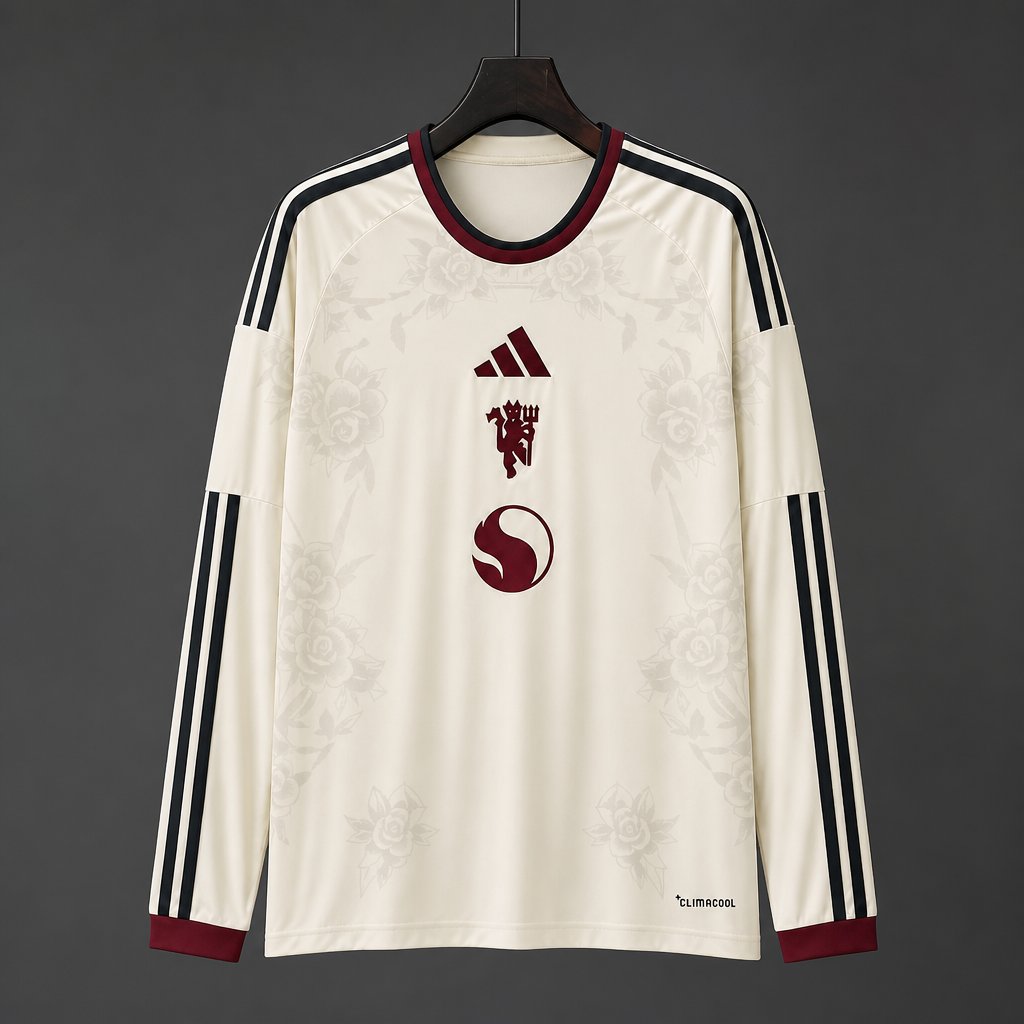 26/27 Manchester United Third Long Sleeve Cream Jersey