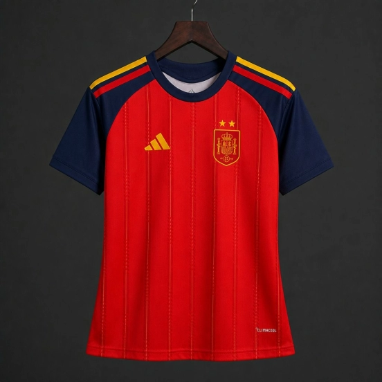2026 Womens Spain  2 Stars  Home Jersey