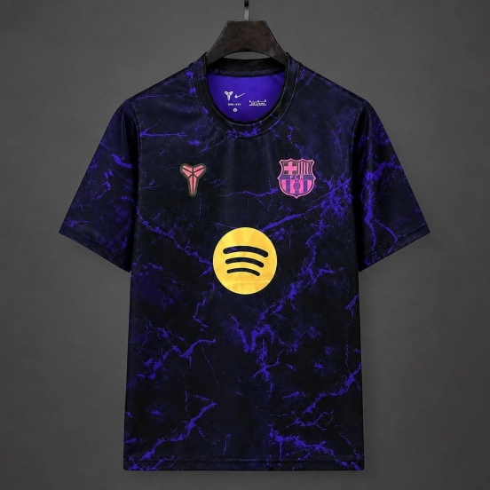 26/27 Barcelona Pre-Match Away Black&Purple Jersey