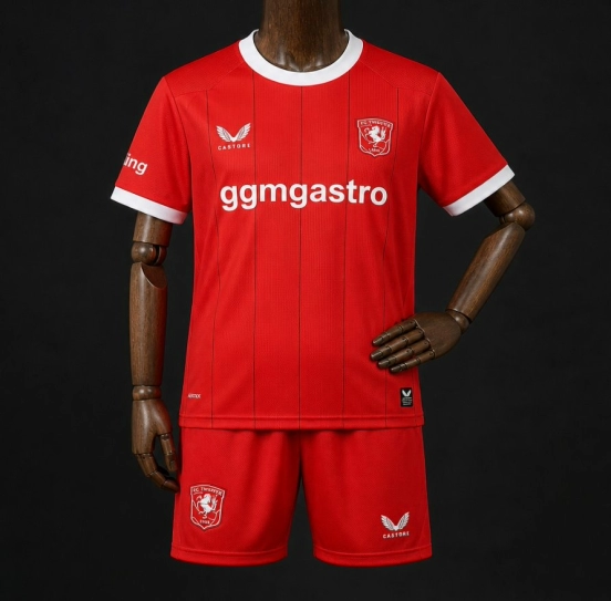 26/27 Kids Twente Home Red Jersey Kit