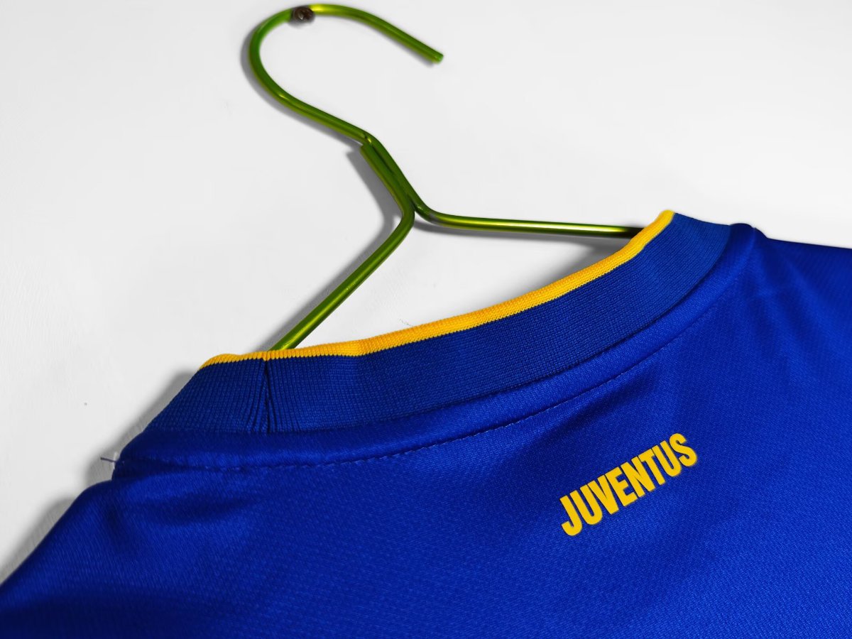 Retro 14/15 Juventus Royal Blue with Yellow Accents Away Jersey