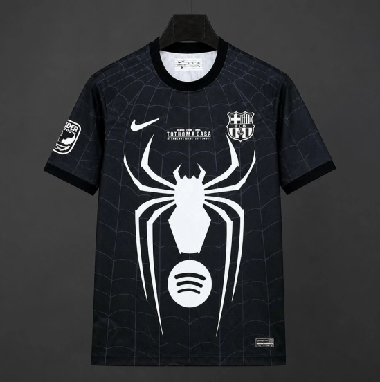26/27 Barcelona x Spider  Black Jersey