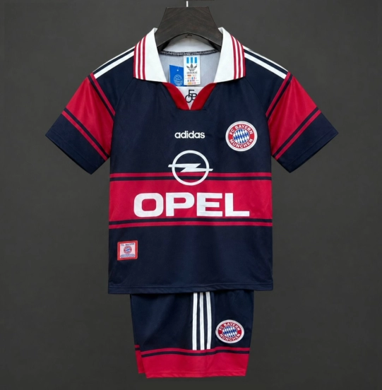 Retro 97/99 Kids Bayern Munich Home Size 16-28 Jersey
