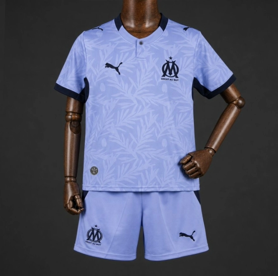 26/27 Kids Olympique Marseille Third Purple Jersey
