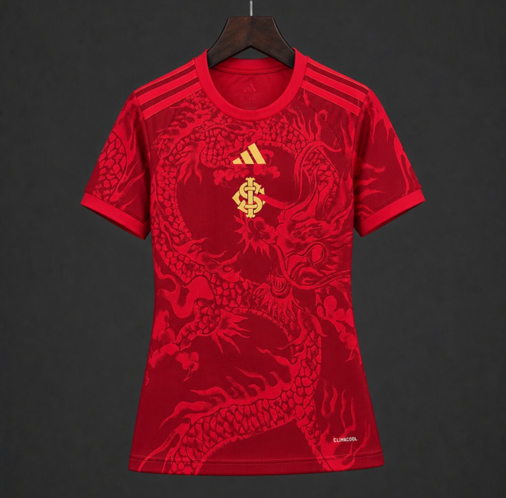 2026  Women  Sport Club Internacional Third Red Jersey
